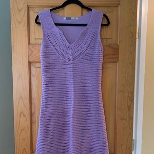 Athleta Crochet dress, Size Medium, Lilac